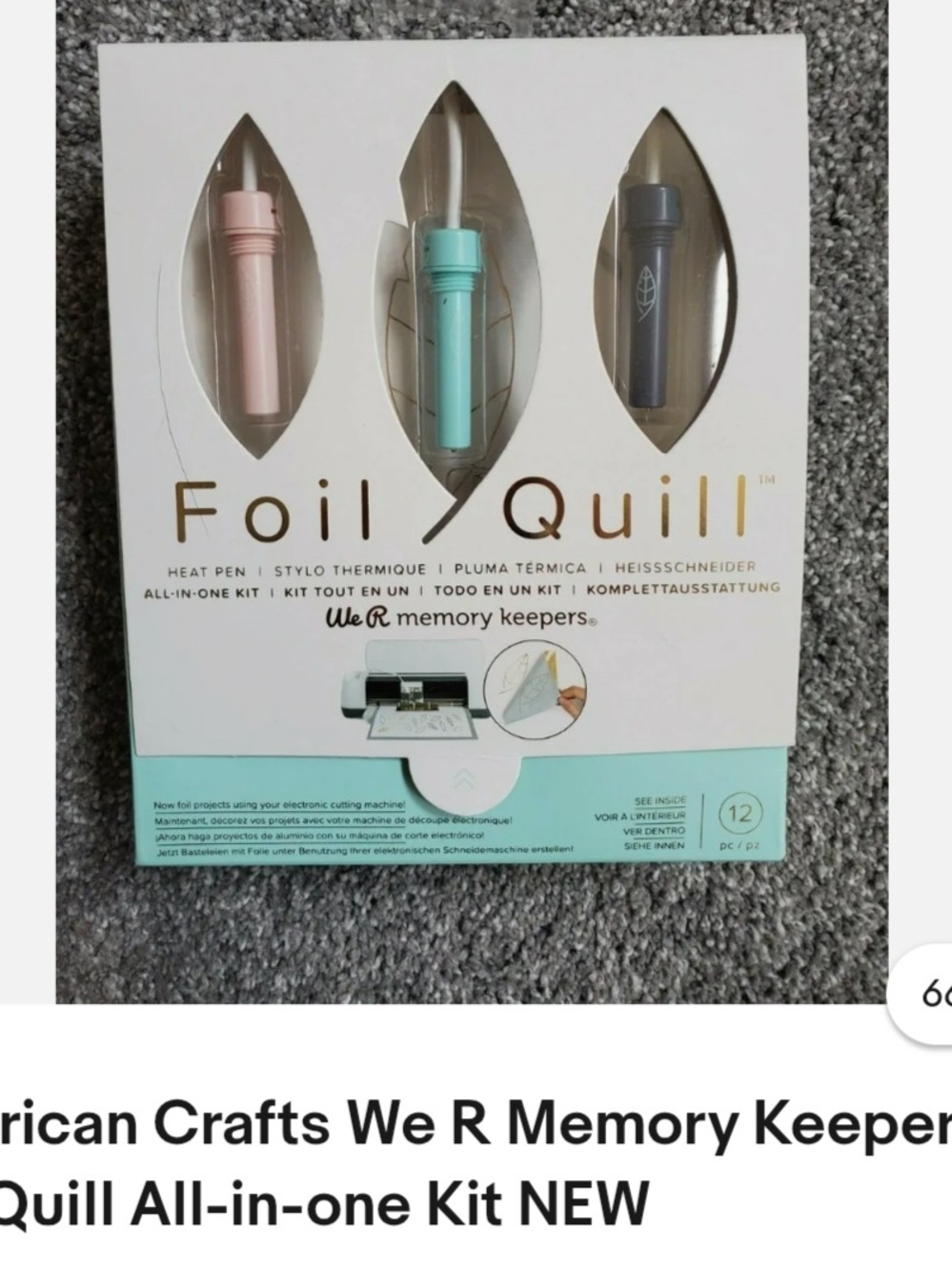 We R Memory Keepers Foil Quill Heat Pen Kit - Pink, Teal, Gray